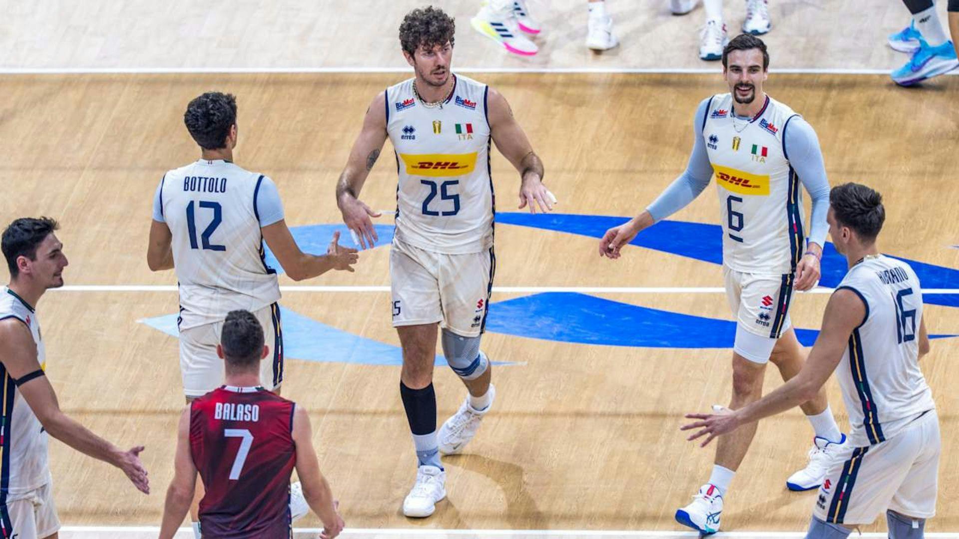 Italy title-defense continues after beating Ukraine in FIVB Men